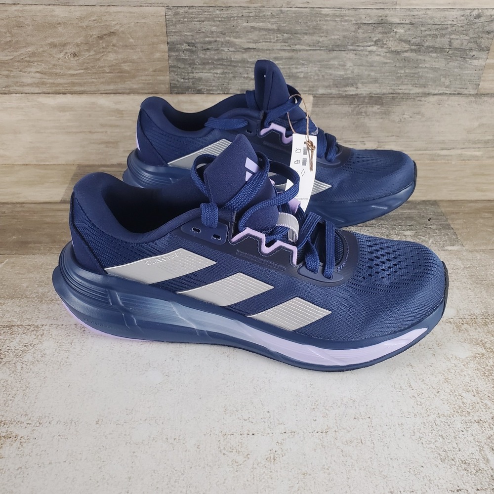 Adidas Questar 3 Womens Running Shoes Sz 8 Blue Mesh Round Toe Lace Up Sneakers